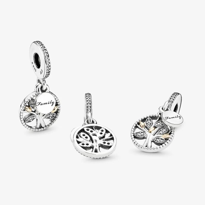 Aile Ağacı Sallantılı Charm 791728CZ - 5