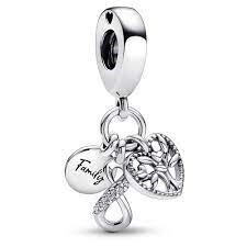 Pandora 792201C01- Sonsuz Aile Sevgisi Üçlü Sallantılı Charm - 3