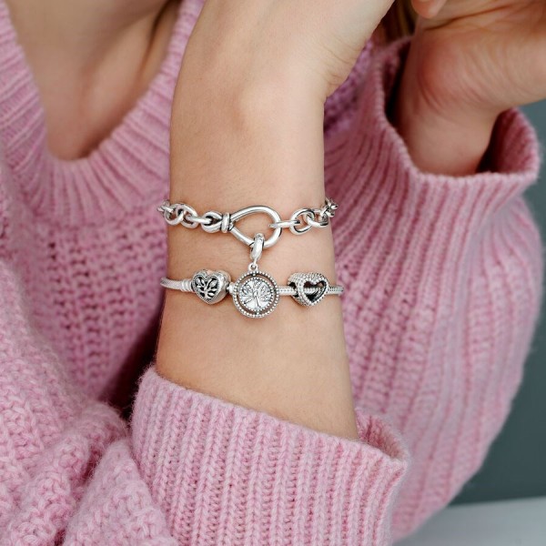 Pandora 797786CZ-Aile Ağacı Sallantılı Charm - 6