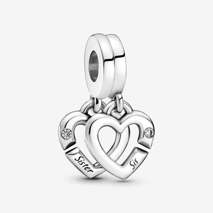 Pandora 799538C01 - Kız Kardeş Kalpleri Sallantılı Charm - 1