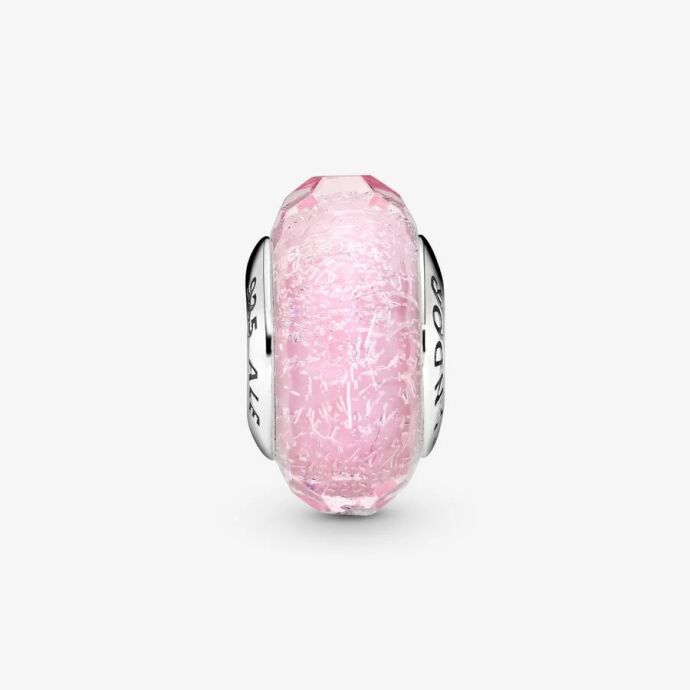 Pandora Pembe Parlak Murano Cam Charm 791650 - 2