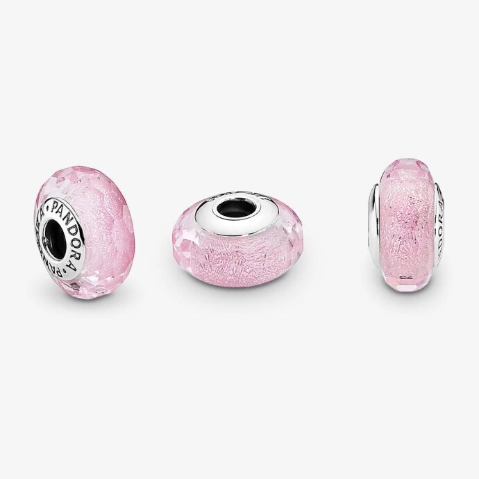 Pandora Pembe Parlak Murano Cam Charm 791650 - 5