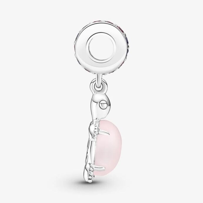 Pandora Murano Camı Pembe Deniz Kaplumbağası Sallantılı Charm 798939C02 - 3