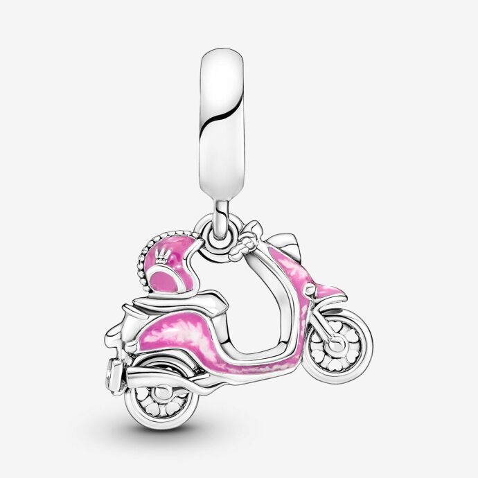 Pandora Pembe Scooter Sarkan Charm 791057C01 - 3